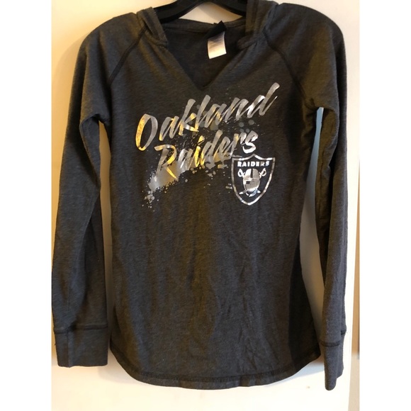 Ladies NFL Team Oakland Raiders Juniors Hoodie - Picture 1 of 3